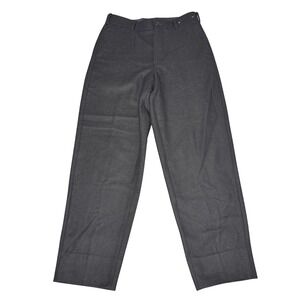 Uniqlo U Christophe Lemaire Womens Black Wool Blend Straight Leg Pants size 29